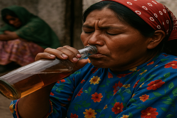 🍶 “Pisto, silencio y despojo”: Cómo el alcohol se convirtió en arma de sometimiento para las mujeres rarámuri de la Sierra Tarahumara